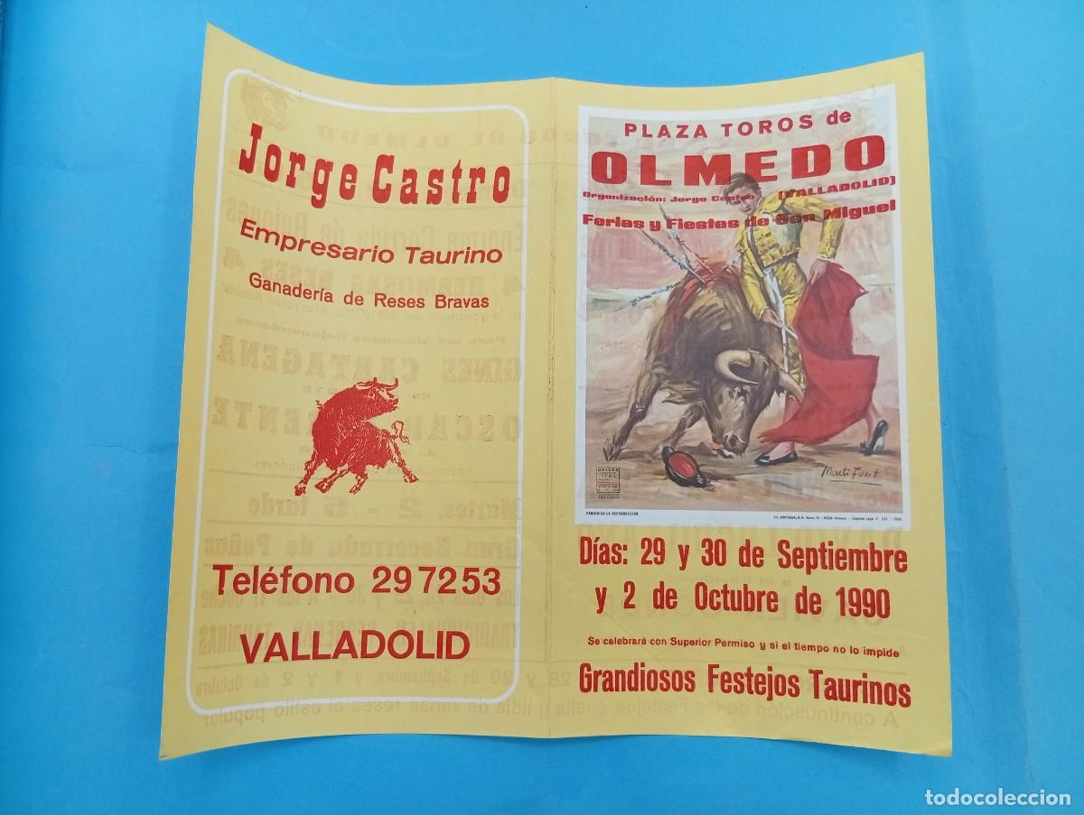 Tauromachie: PROGRAMA DE TOROS. OLMEDO. 1990. GANADERIA DE SEPULVEDA. CURRO VAZQUEZ. NI&Ntilde;O DE LA CAPEA. CONDE.