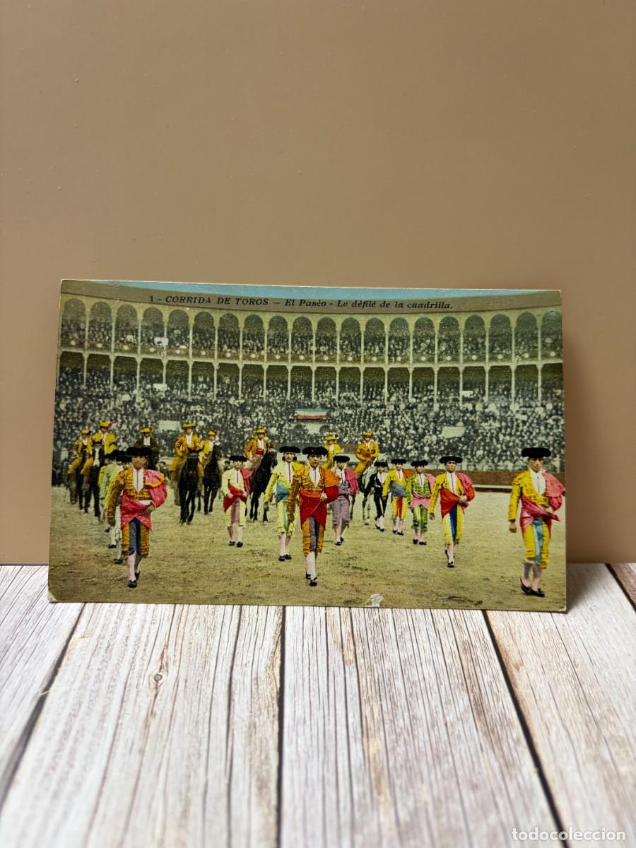 Tauromachie: TARJETA POSTAL. CORRIDA DE TOROS. 1. EL PASEO. G. LEMAITRE & CIE. EDITEURS