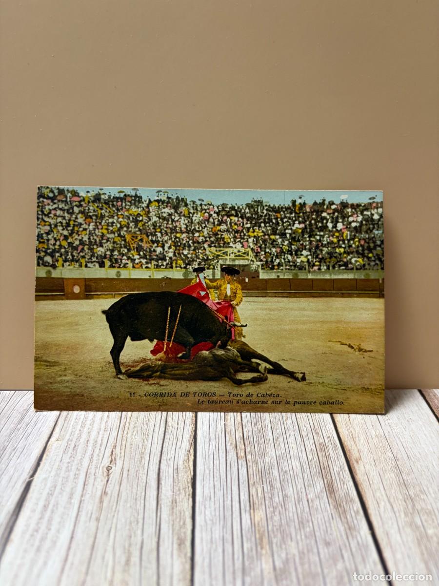 Tauromachie: TARJETA POSTAL. CORRIDA DE TOROS. 11.- TORO DE CABEZA. G. LEMAITRE & CIE. EDITEURS