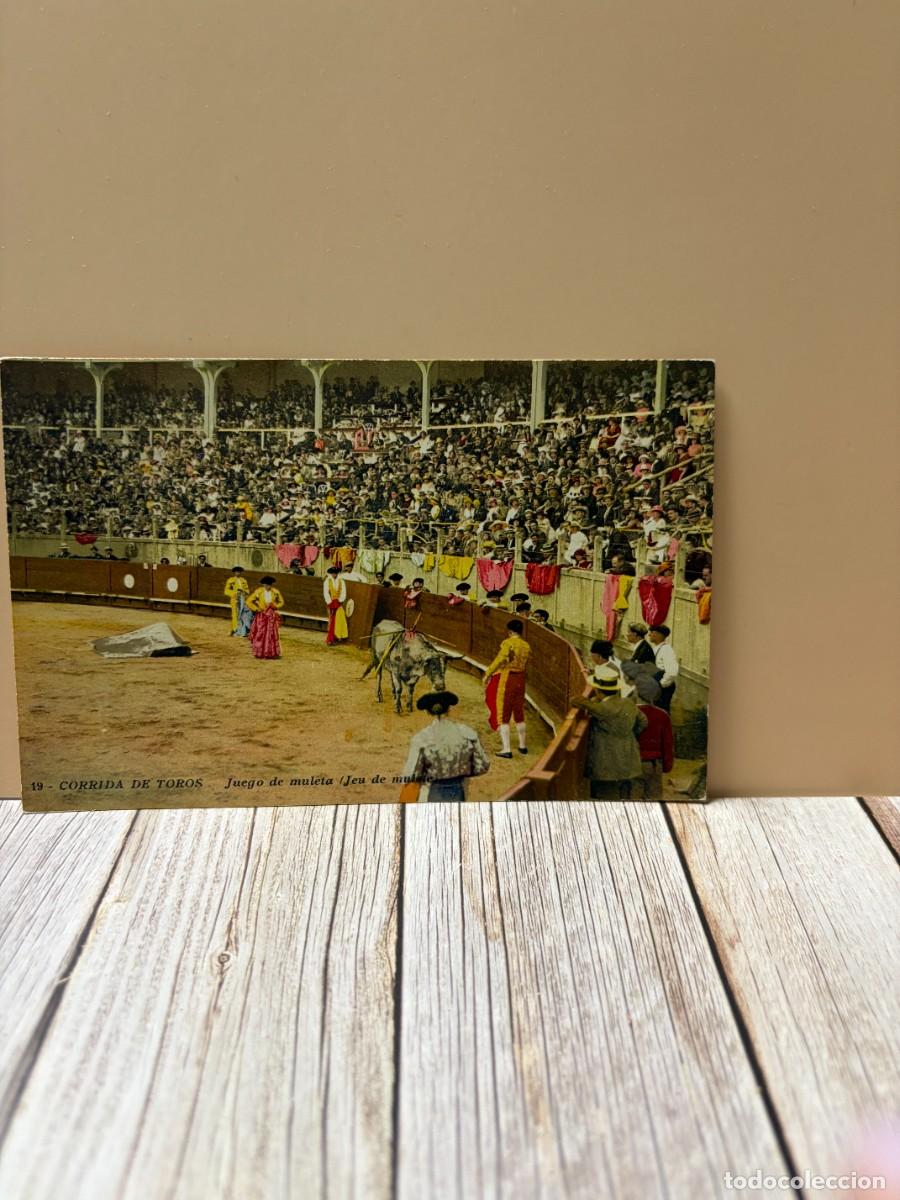 Tauromachie: TARJETA POSTAL. CORRIDA DE TOROS. 19.- JUEGO DE MULETA. G. LEMAITRE & CIE. EDITEURS