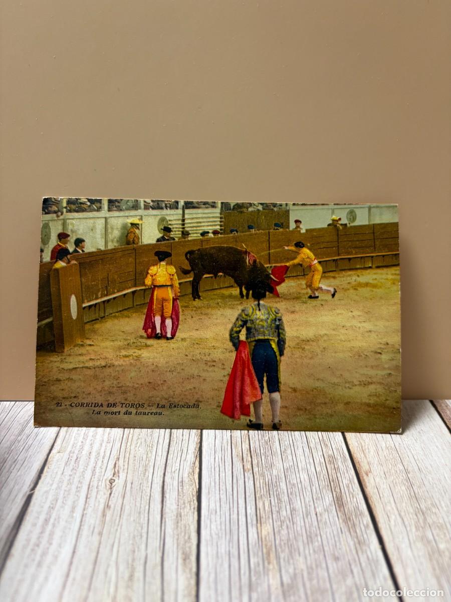 Tauromachie: TARJETA POSTAL. CORRIDA DE TOROS. 22.- LA ESTOCADA. G. LEMAITRE & CIE. EDITEURS