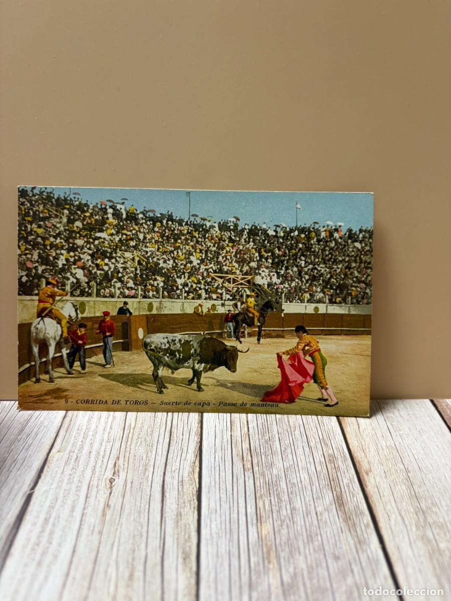 Tauromaquia: TARJETA POSTAL. CORRIDA DE TOROS. 9.- SURTE DE CAPA. G. LEMAITRE & CIE. EDITEURS