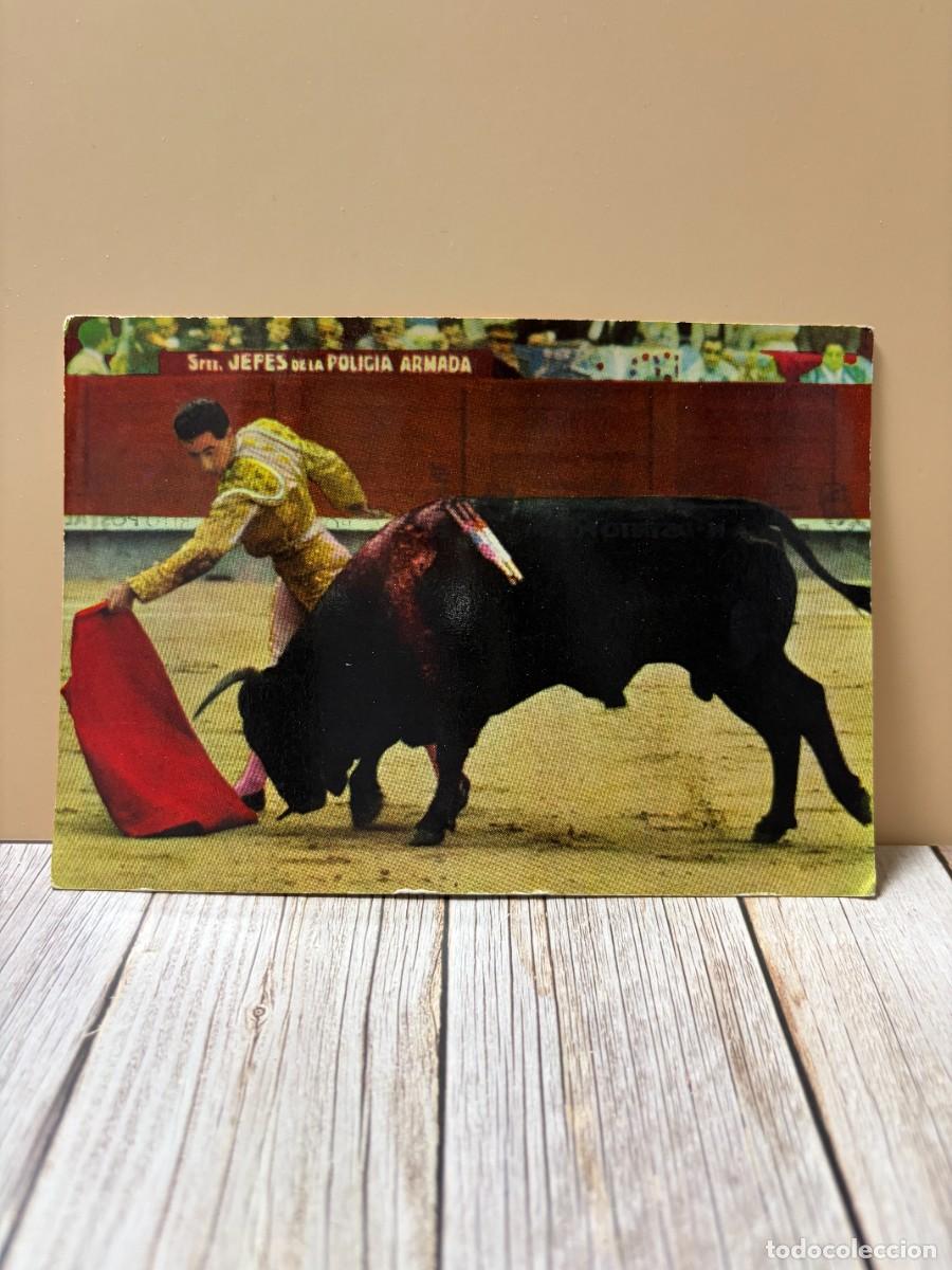 Tauromaquia: TARJETA POSTAL FOTOGR&Aacute;FICA. CORRIDA DE TOROS. EL VITI. 117. FOTOS CARRETERO
