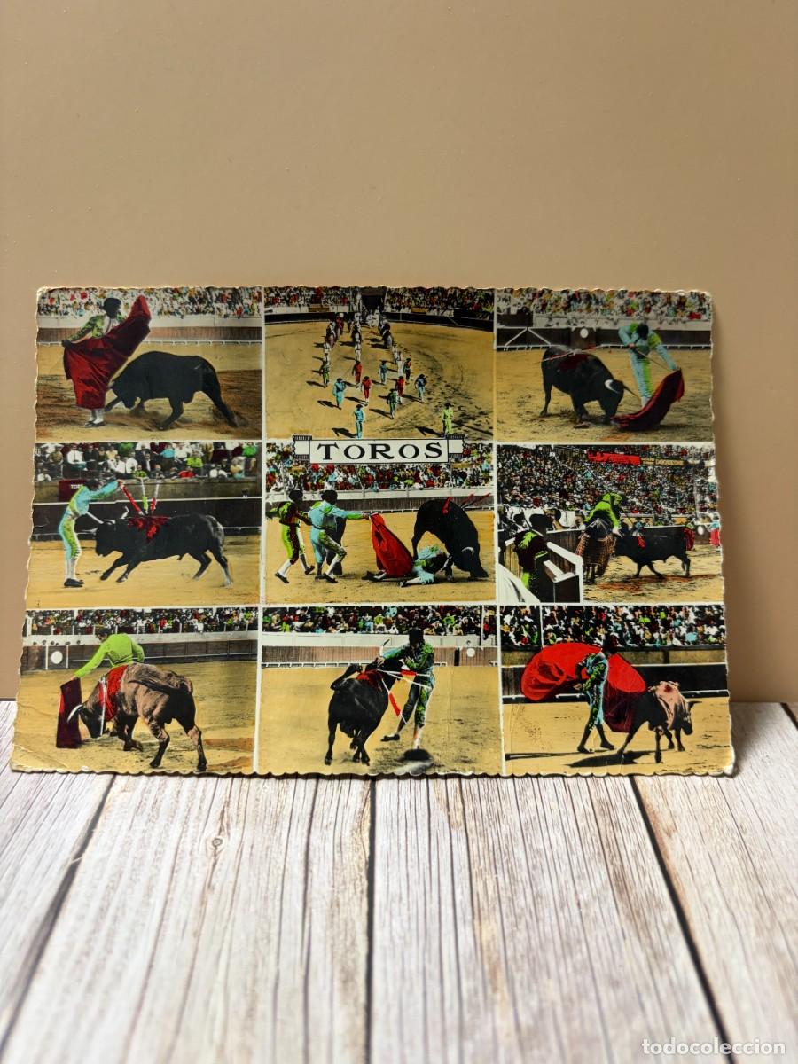 Tauromaquia: TARJETA POSTAL FOTOGR&Aacute;FICA. CORRIDA DE TOROS. TOROS. DE G. A D. LE CHATEAGNEAU