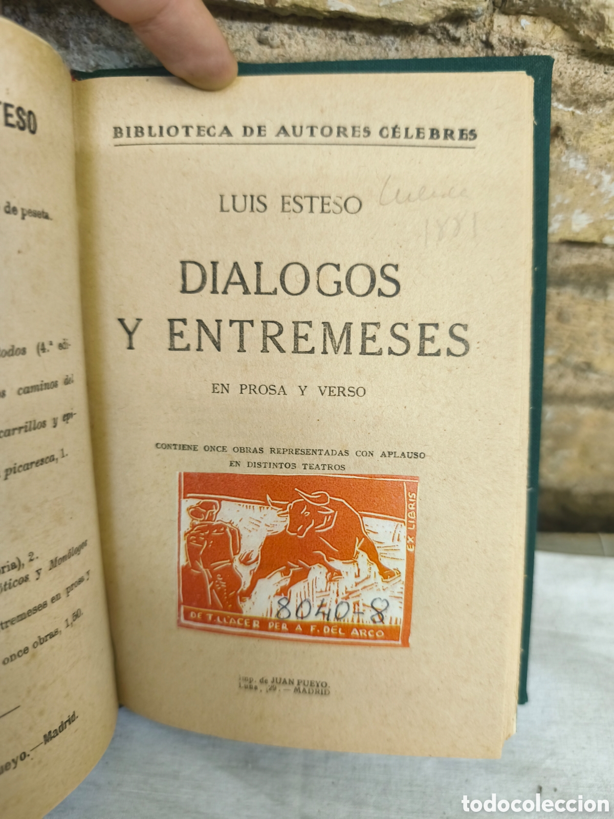 Tauromaquia: LUISESTESO DIALOGOS Y ENTREMESES - Foto 2