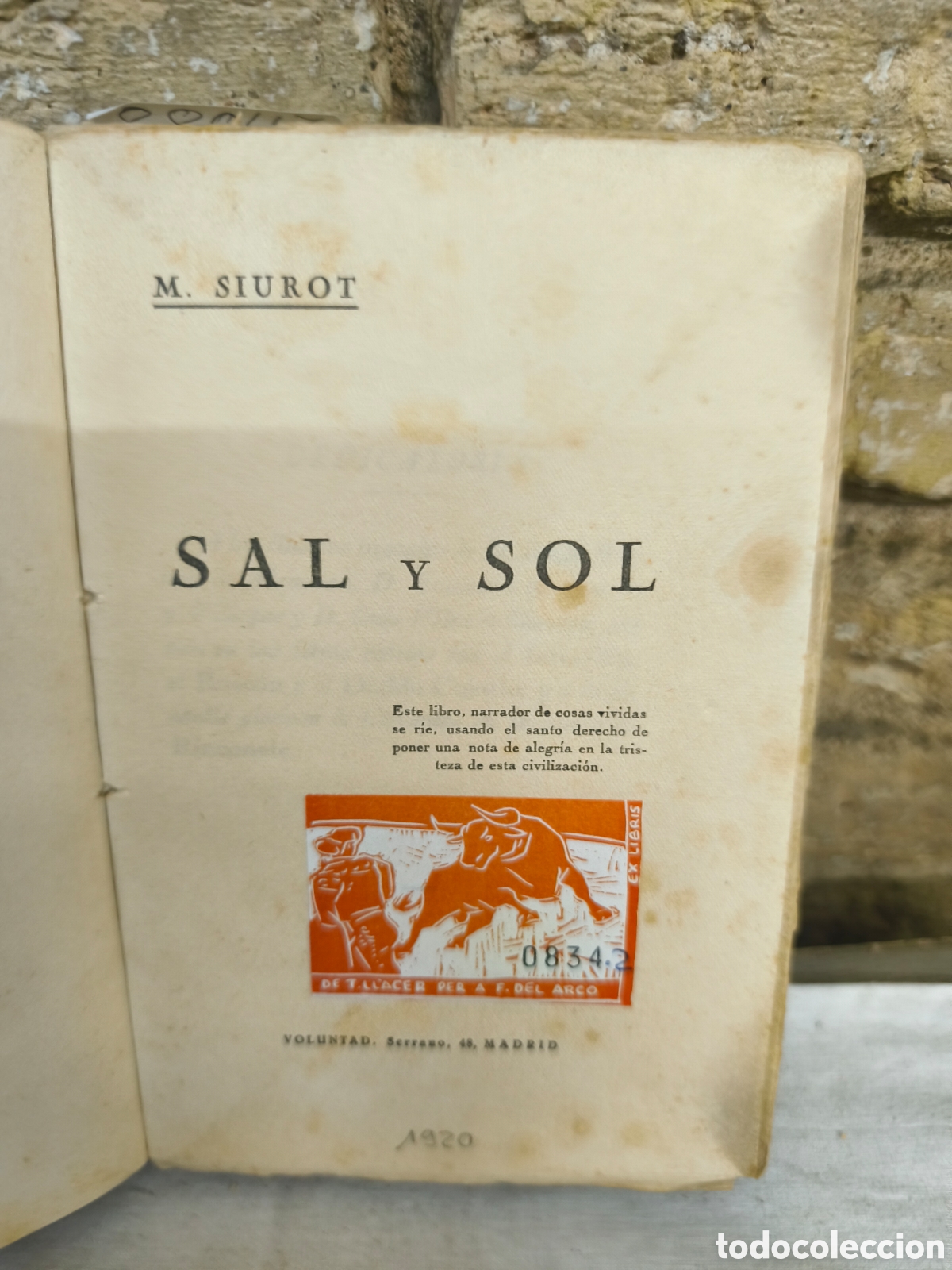 Tauromaquia: Libro 1920 sal y sol . - Foto 3