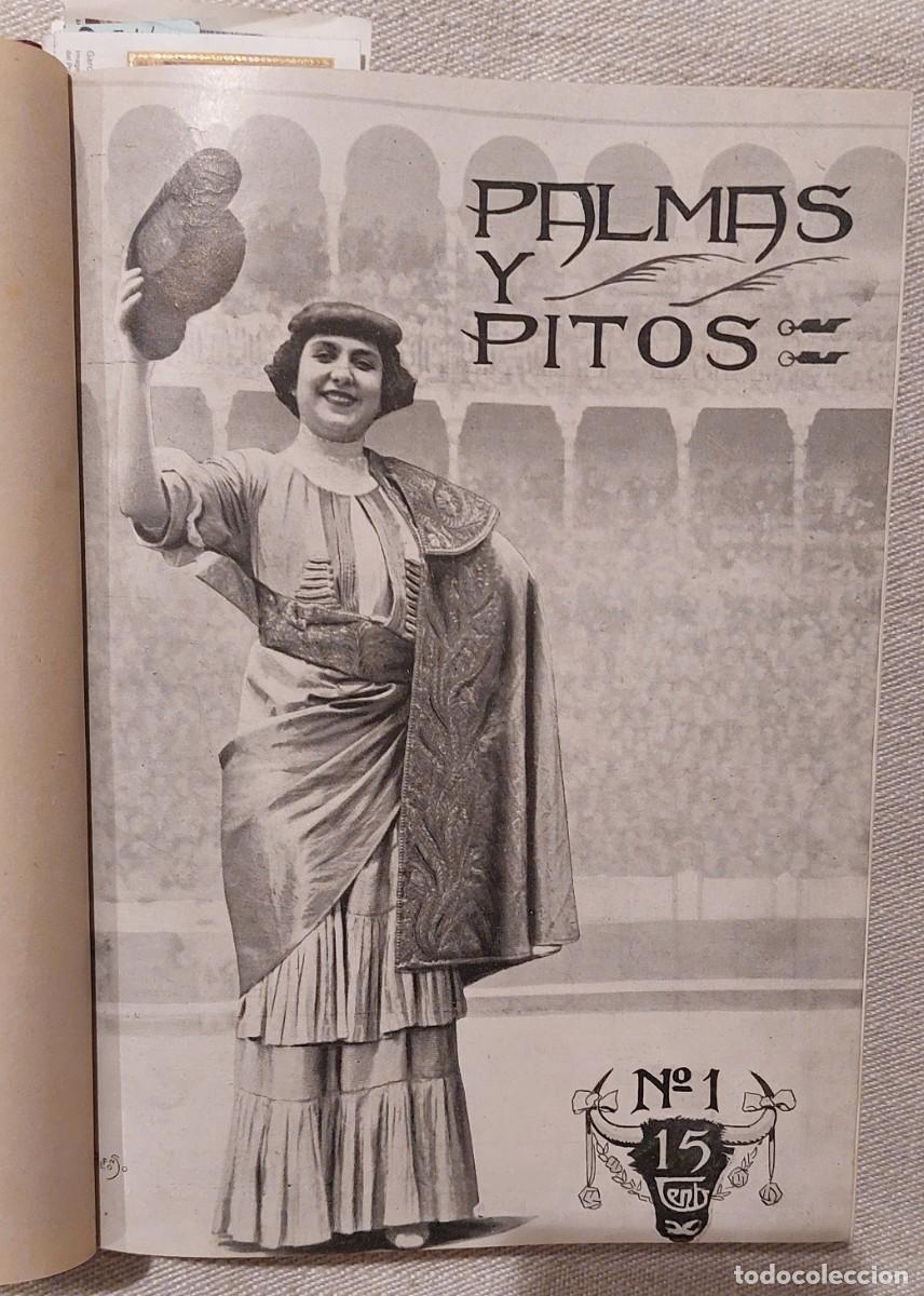 Tauromaquia: Revista &rdquo; PALMAS Y PITOS &rdquo; A&Ntilde;O 1913. A&Ntilde;O COMPLETO. 41 NUMEROS