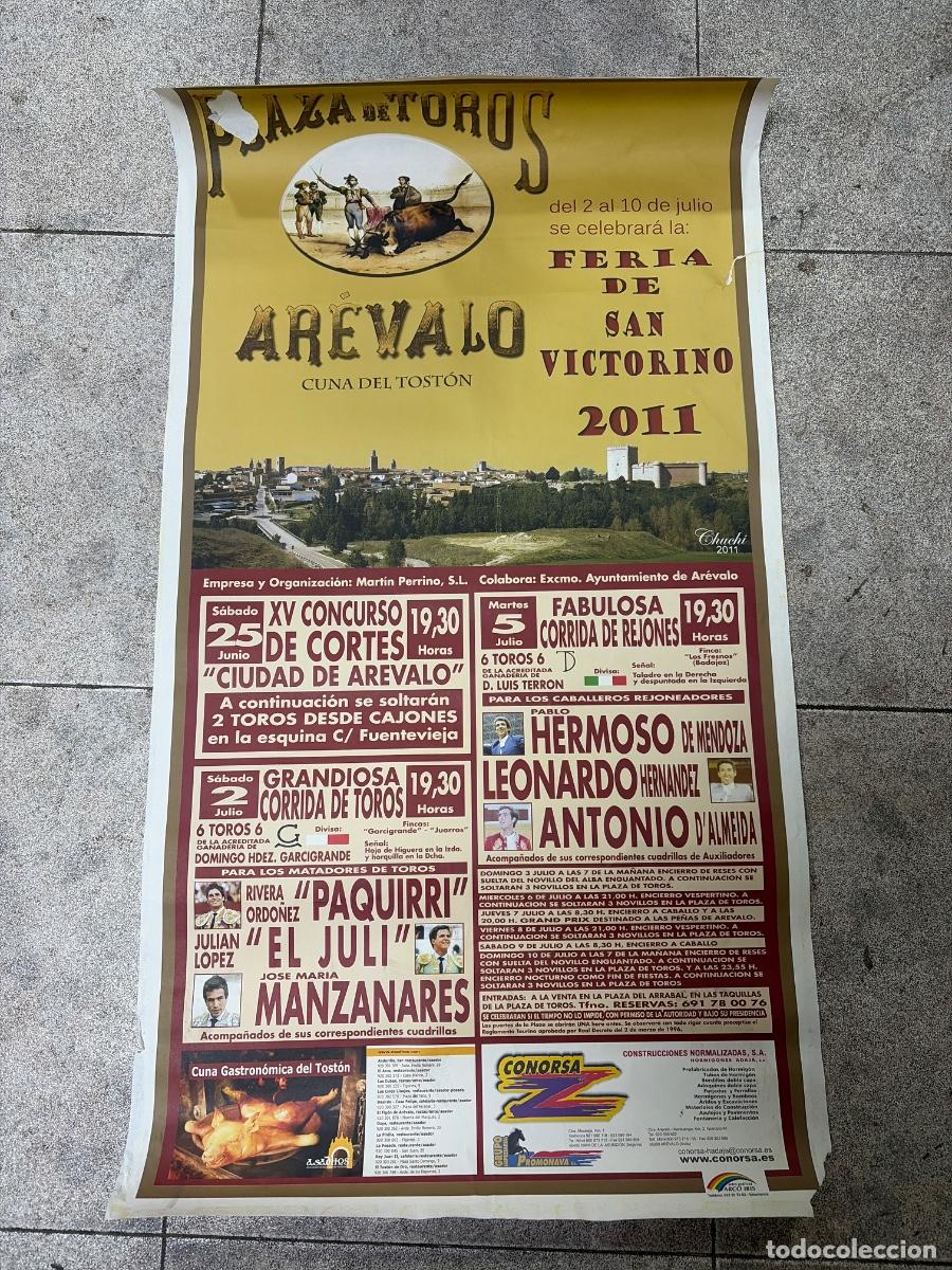 Tauromaquia: CARTEL. PLAZA TOEOS AR&Eacute;VALO. 2011. GANADER&Iacute;A LUIS TERRON. PAQUIRRI. EL JULI. MANZANARES. LEONARDO