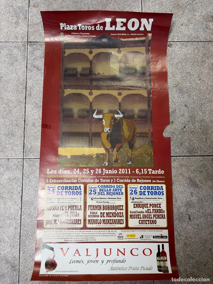 Tauromaquia: CARTEL. PLAZA TOROS LE&Oacute;N. 2011. GANADER&Iacute;A JANDILLA. EL JULI. MANZANARES. ENRIQUE PONCE. EL FANDI