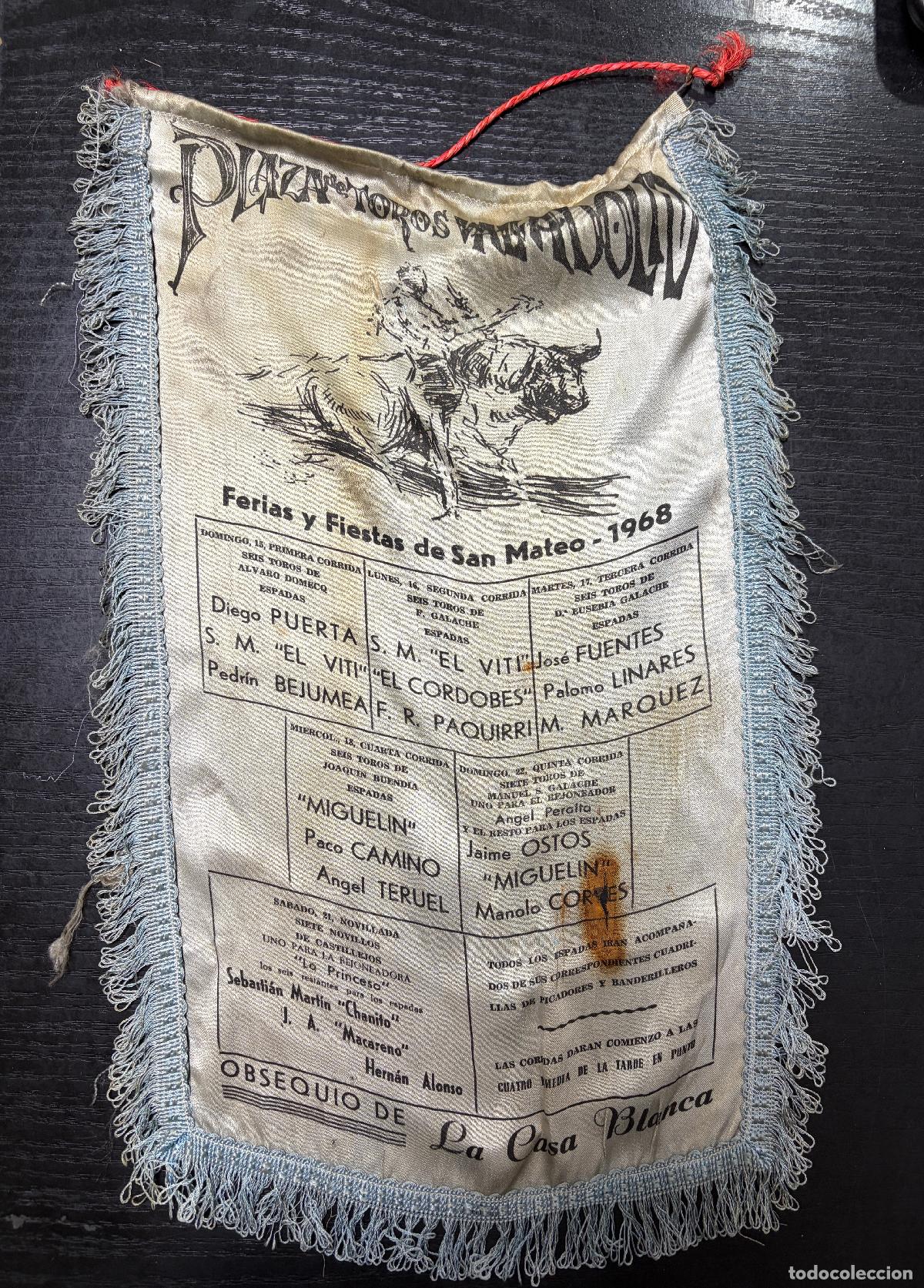 Tauromaquia: CARTEL SEDA. PLAZA TOROS VALLADOLID. 1968. GANADER&Iacute;A ALVARO DOMECQ. DIEGO PUERTA.EL VITI.EL CORDOB&Eacute;S