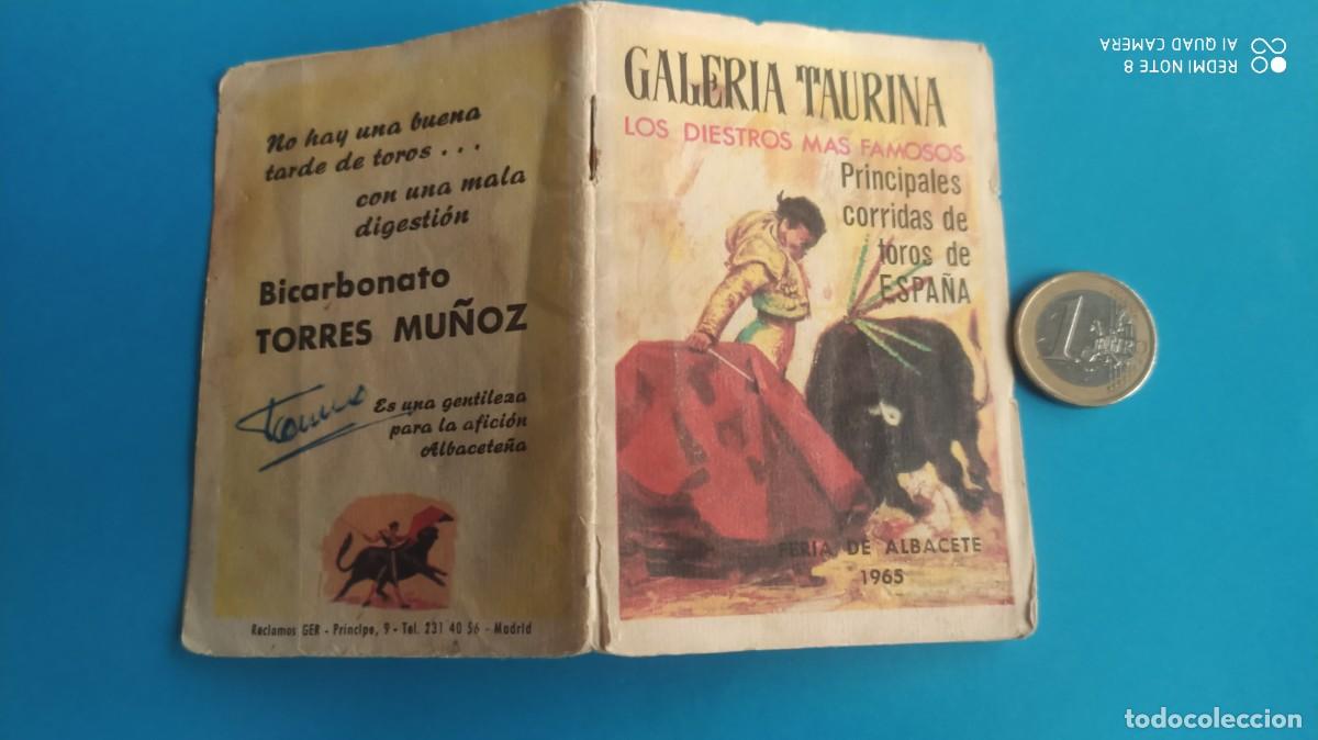 Tauromachie: ALBACETE GALERIA TAURINA FERIA 1965 LOS DIESTROS MAS FAMOSOS ,MANOLETE ,COSTILLARES PEPE HILLO -M