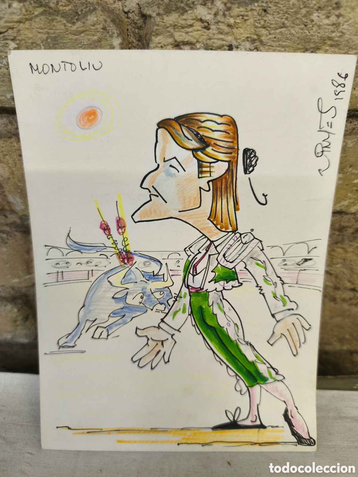 Tauromaquia: Dibujo original toreo, Vinyes, Montoliu