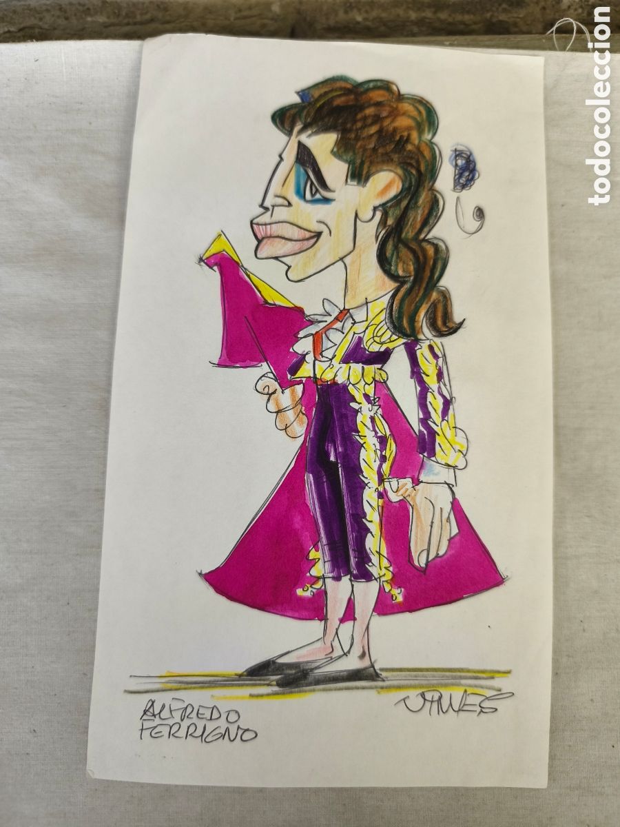 Tauromaquia: Dibujo original toreo, Vinyes, Alfredo Ferrigno