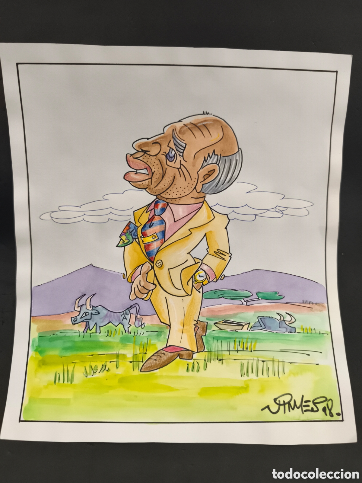 Bullfighting: Dibujo original toreo, Vinyes,