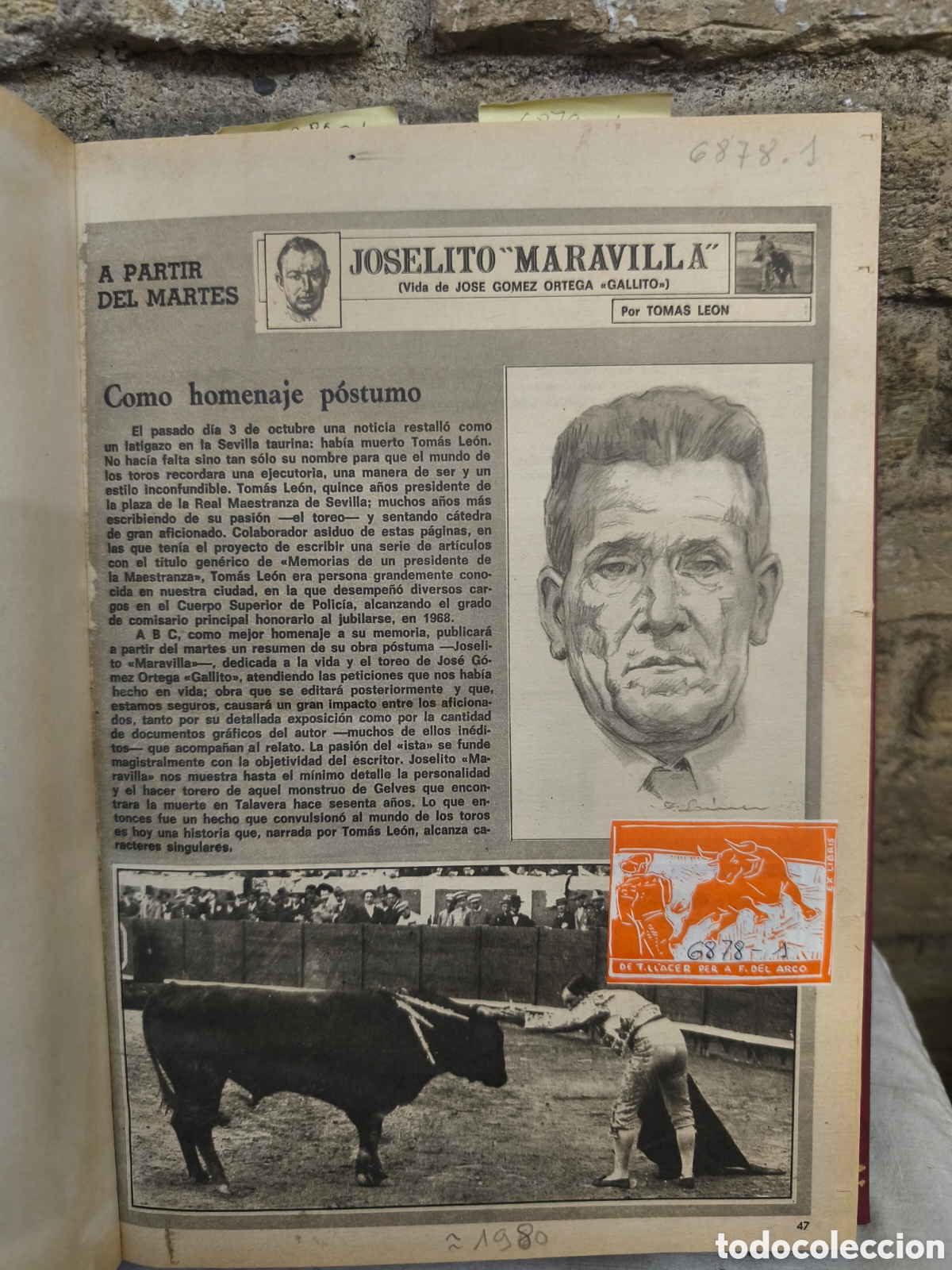 Tauromaquia: Joselito Maravillas, juan Belmonte, Pepe Luis V&aacute;zquez