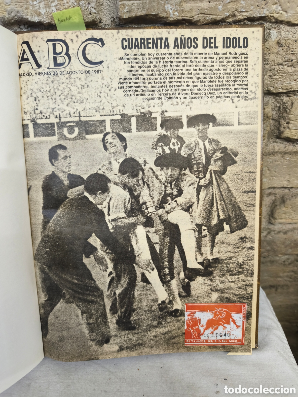 Tauromaquia: ABC 40 a&ntilde;os de Idolo