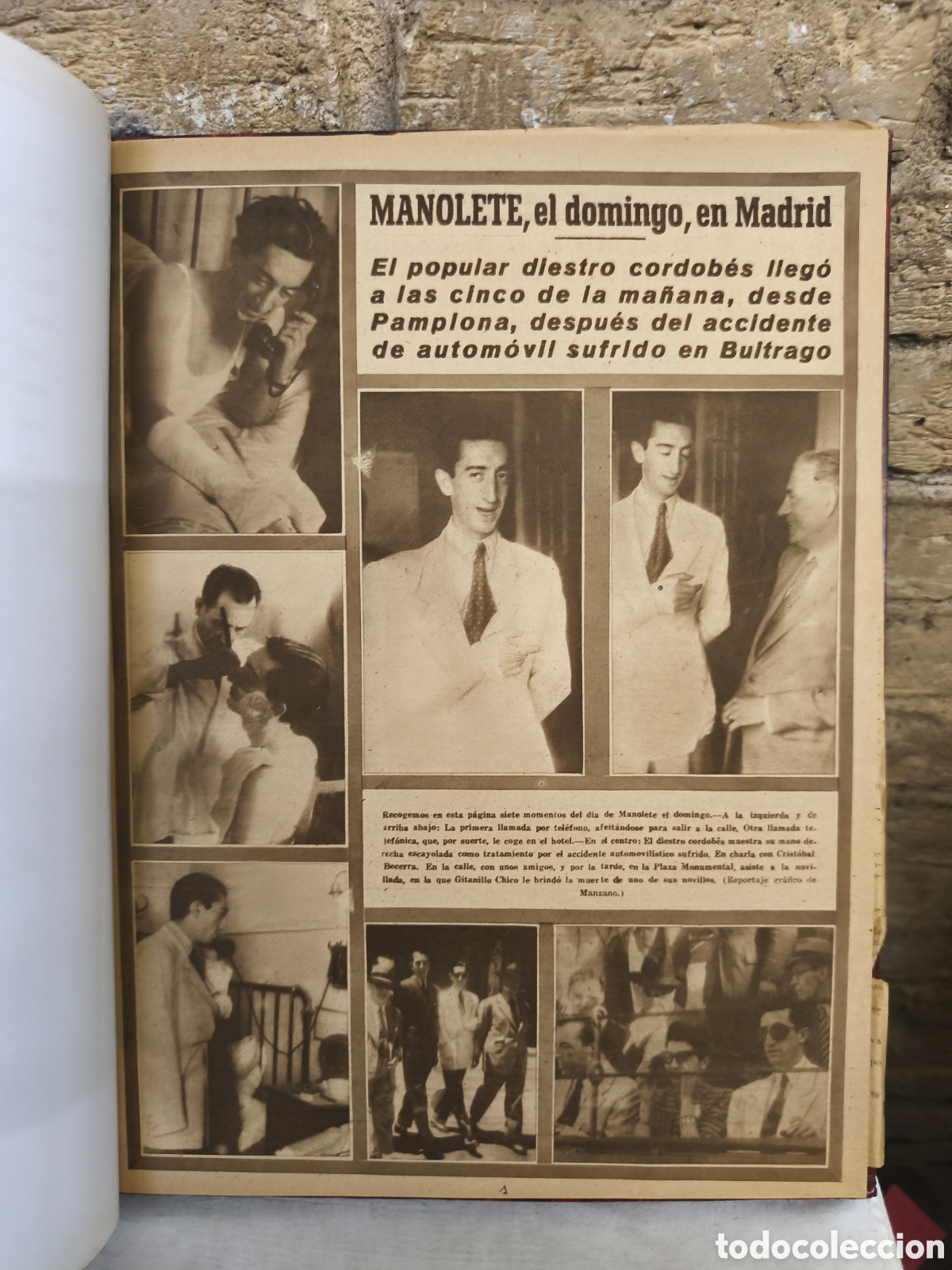 Tauromaquia: Paginas de Manolete El ruedo 1944-45