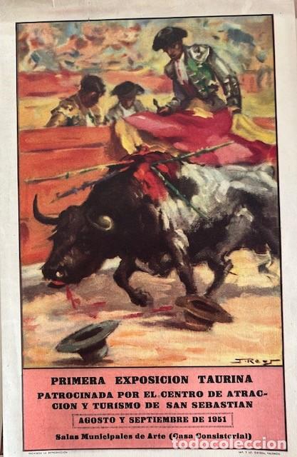 Tauromaquia: TOROS, PRIMERA EXPOSICION TAURINA PATROCINADA POR EL CENTRO DE TURISMO DE SAN SEBASTIAN 1951