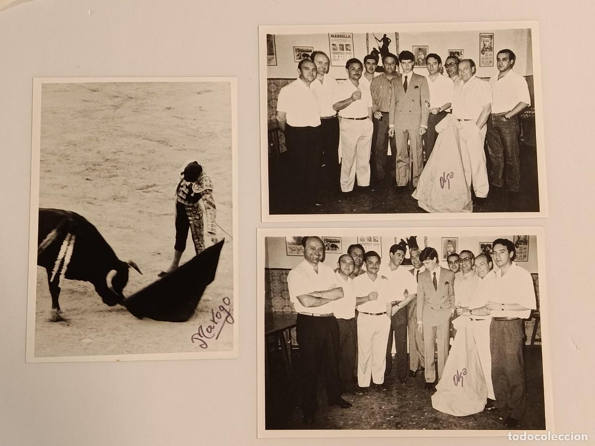Tauromaquia: TRES FOTOGRAF&Iacute;AS DE FINITO DE C&Oacute;RDOBA. OLGA Y MAROGO