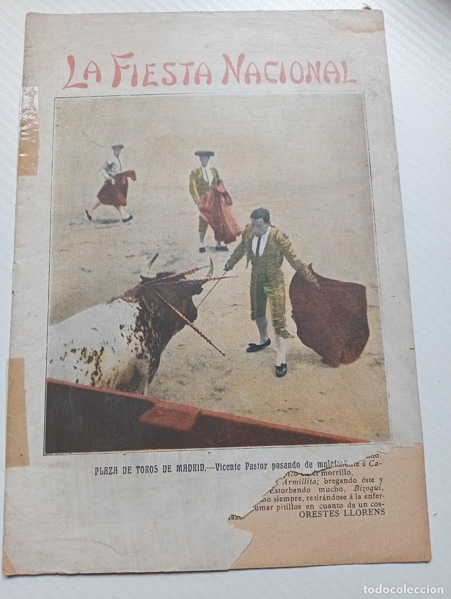 Tauromaquia: REVISTA TAURINA LA FIESTA NACIONAL PRINCIPIOS S.XX 1908 N&deg; 209 ,TAUROMAQUIA,TOROS Y TOREROS