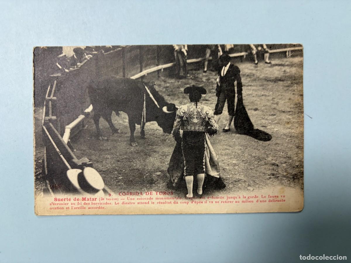 Tauromaquia: TARJETA POSTAL. 9.- CORRIDA DE TOROS. SUERTE DE MATAR.