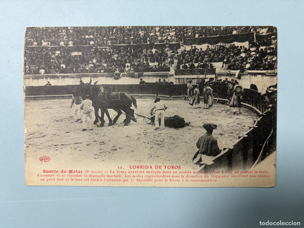 Tauromaquia: TARJETA POSTAL. 12.- CORRIDA DE TOROS. SUERTE DE MATAR.