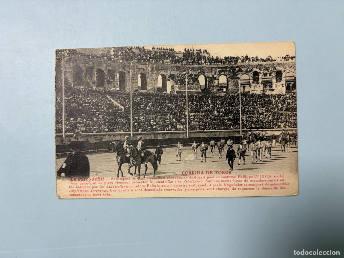 Bullfighting: TARJETA POSTAL. 1.- CORRIDA DE TOROS. LE PARCO DEFILE.