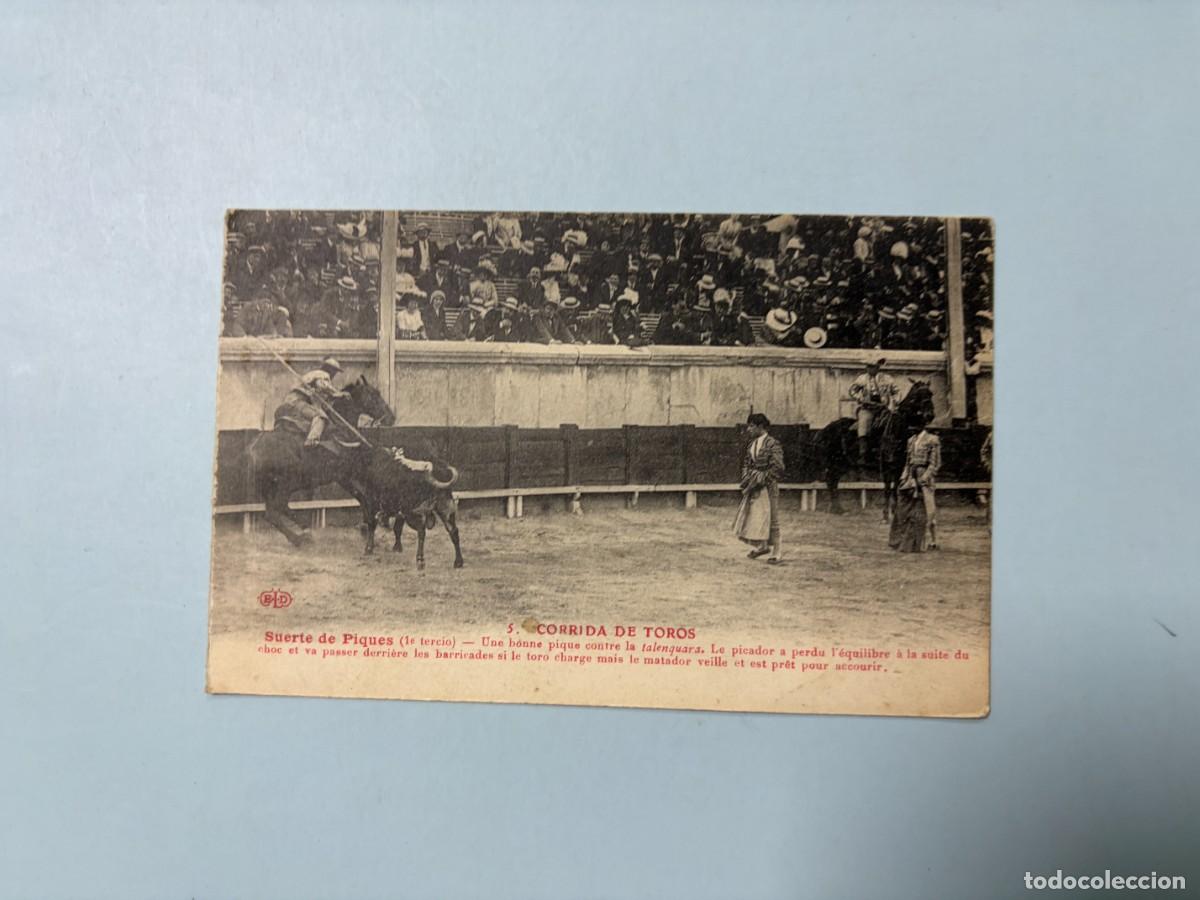 Tauromaquia: TARJETA POSTAL. 5.- CORRIDA DE TOROS. SUERTE DE PIQUES.