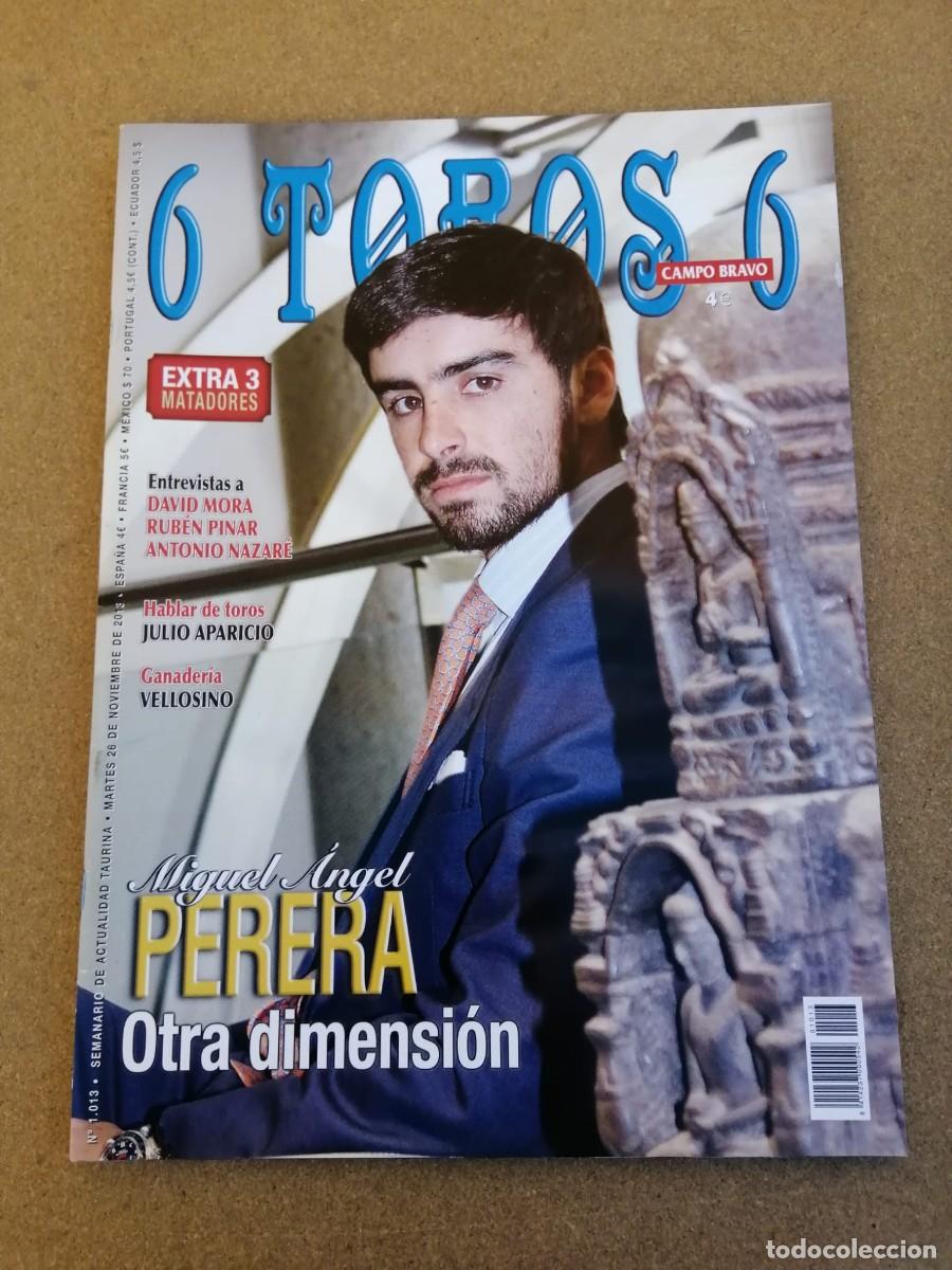 Tauromaquia: REVISTA 6 TOROS 6 (NUMERO 1013) MIGUEL ANGEL PERERA - JULIO APARICIO - DAVID MORA - RUBEN PINAR -...