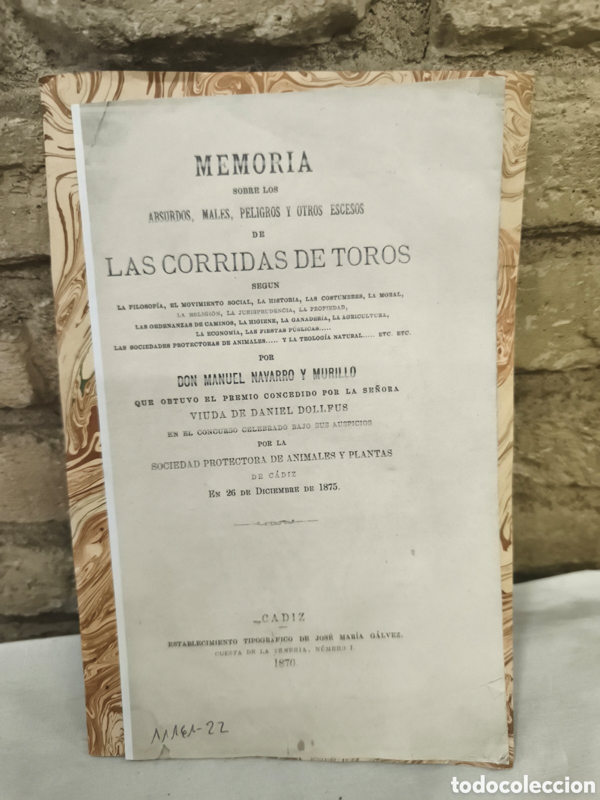 Tauromaquia: 1876 las corridas de toros. Absurdos, males, peligros...