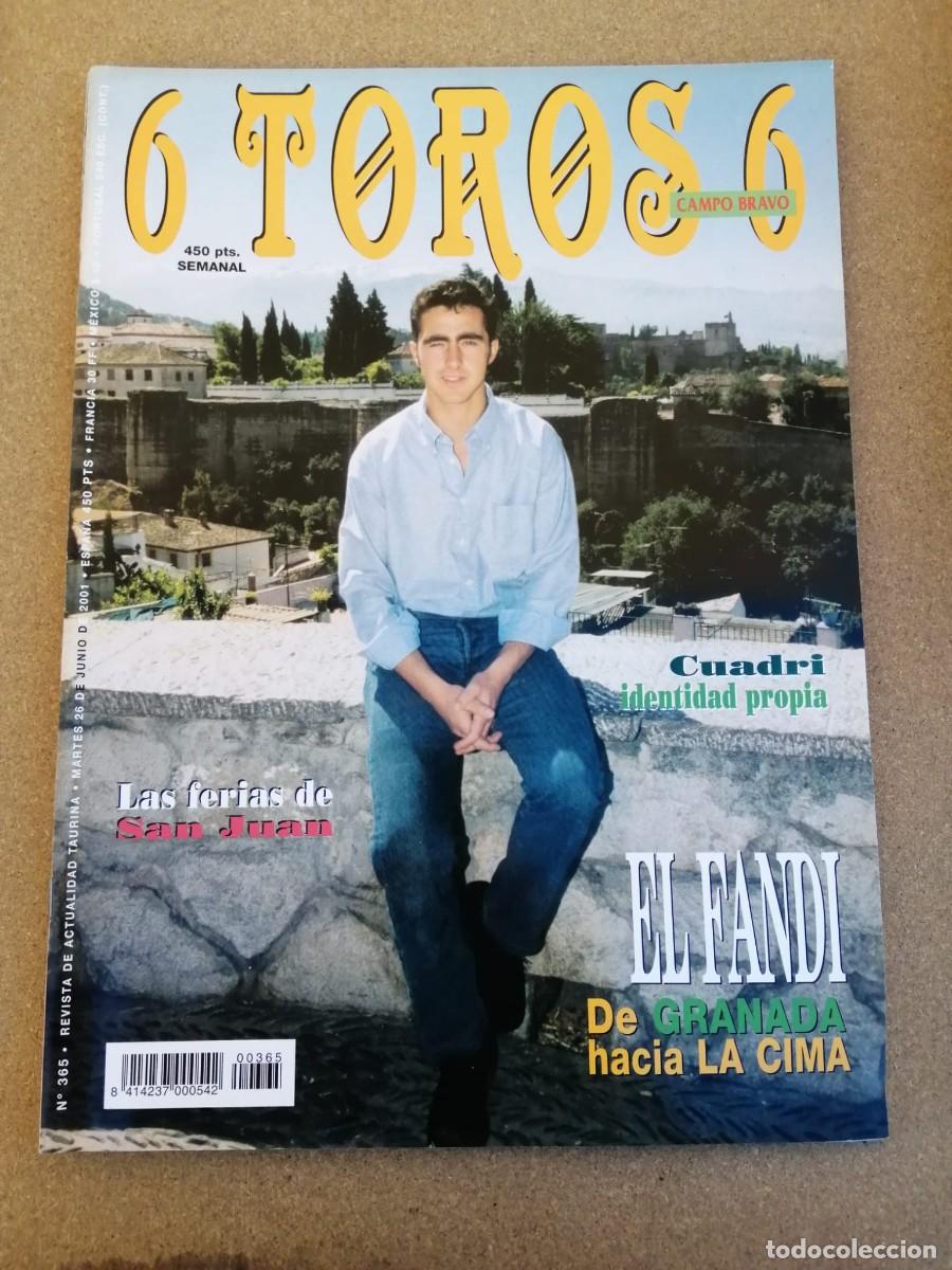 Tauromaquia: REVISTA 6 TOROS 6 (NUMERO 365) EL FANDI - CUADRI - LAS FERIAS DE SAN JUAN -...