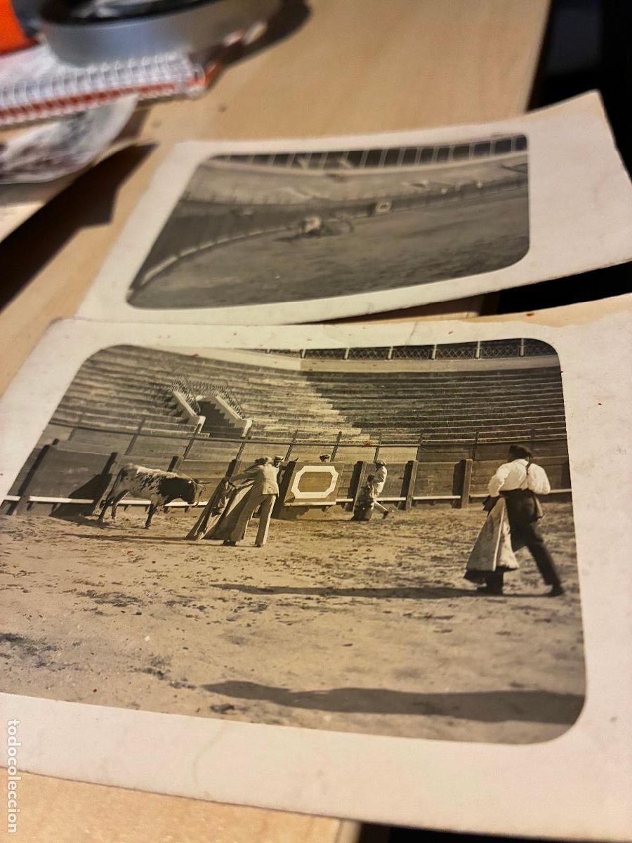 Tauromaquia: C&aacute;diz dos fotografias postales plaza de toros Jerez de La Frontera a&ntilde;o 1915 17 ver fotos