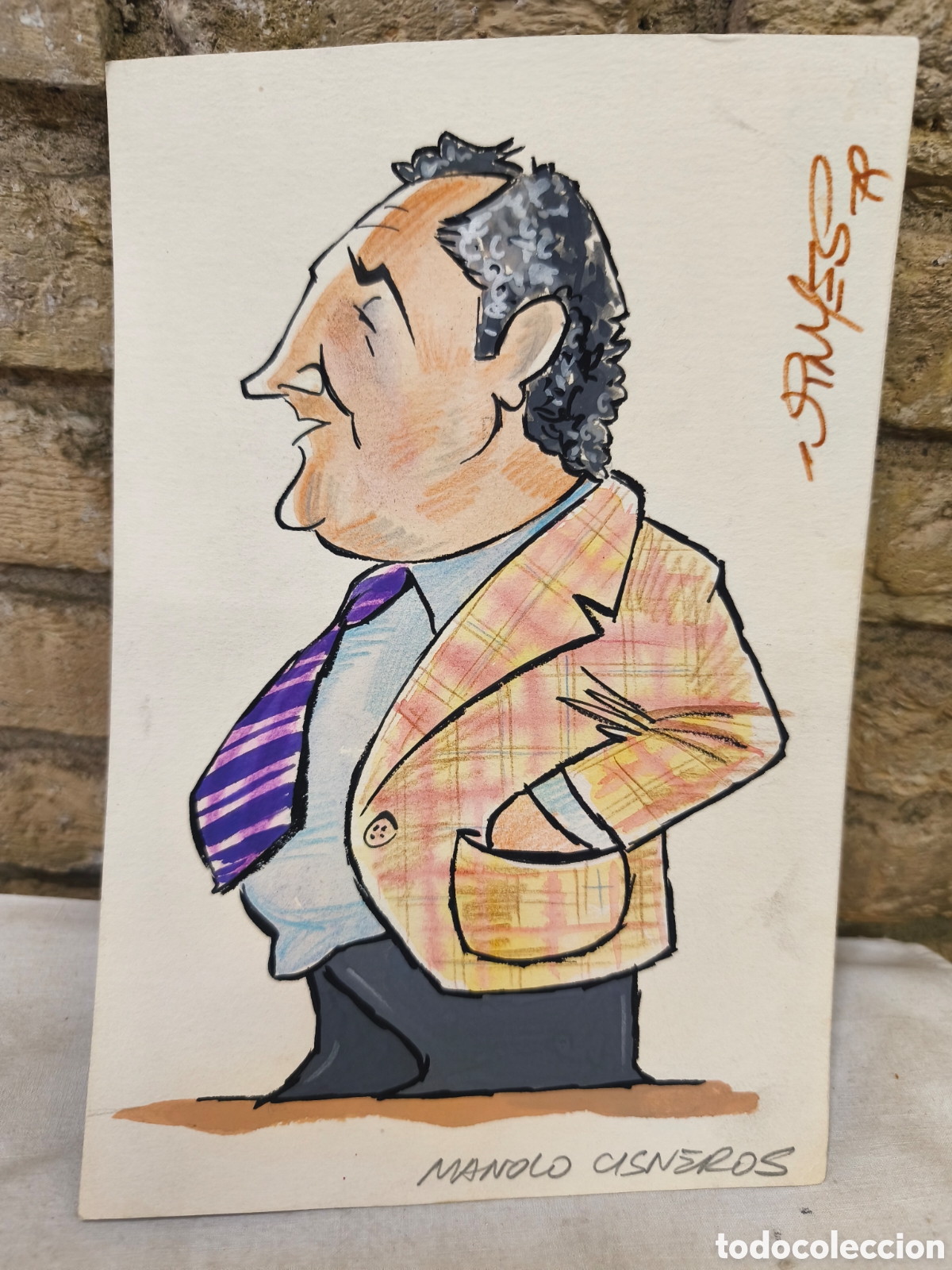 Tauromaquia: Dibujo original toreo, Vinyes, Manolo Cisneros