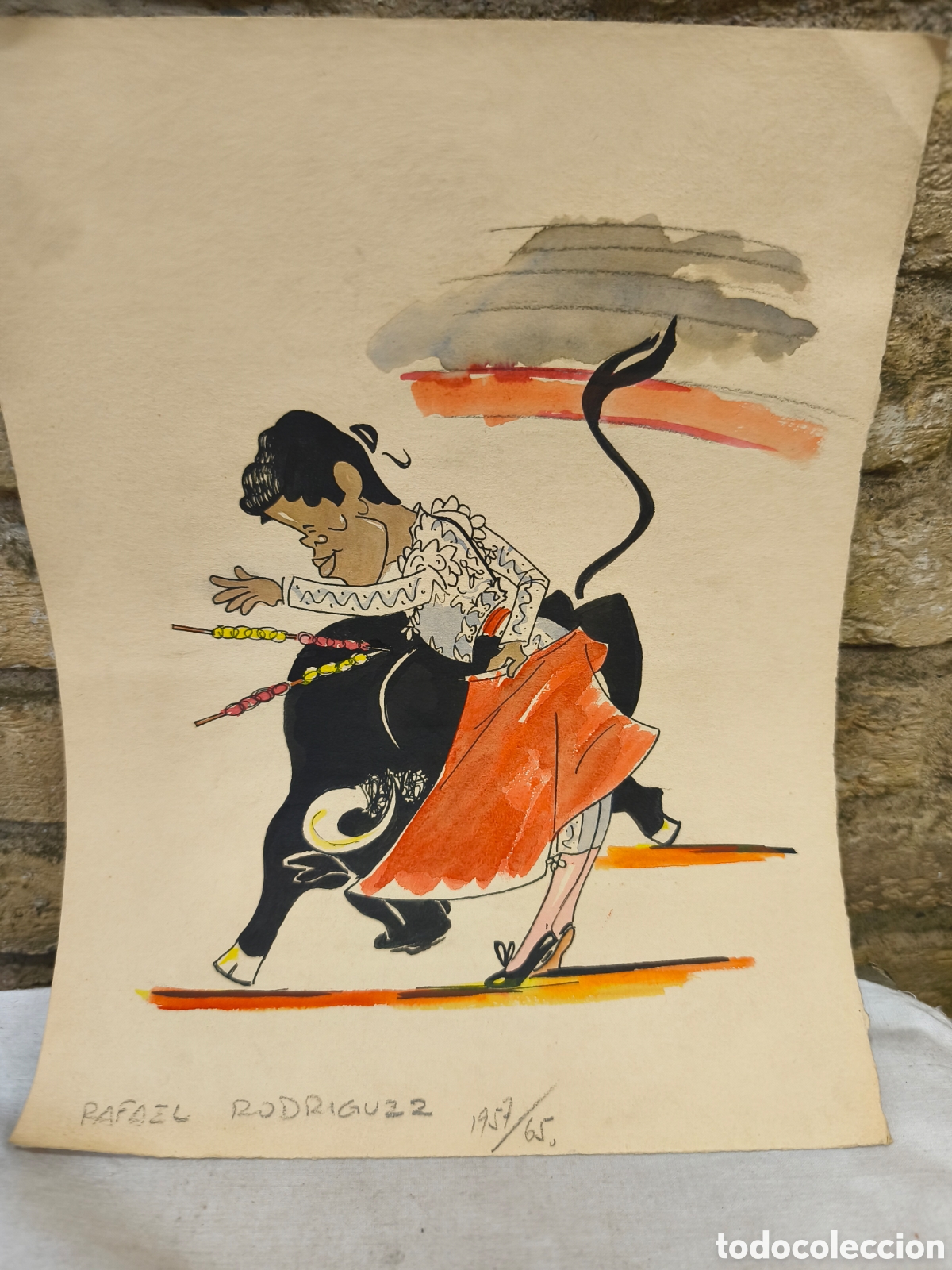 Tauromaquia: Dibujo original toreo, Vinyes, Rafael Rodr&iacute;guez
