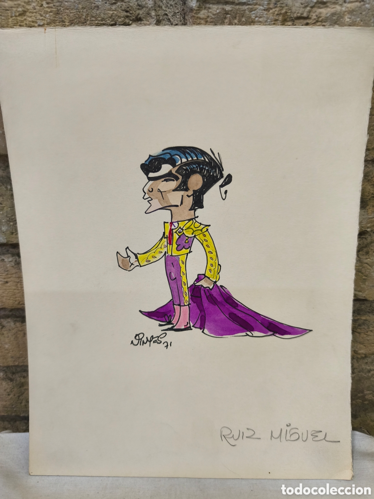 Tauromachie: Dibujo original toreo, Vinyes, Ruiz Miguel