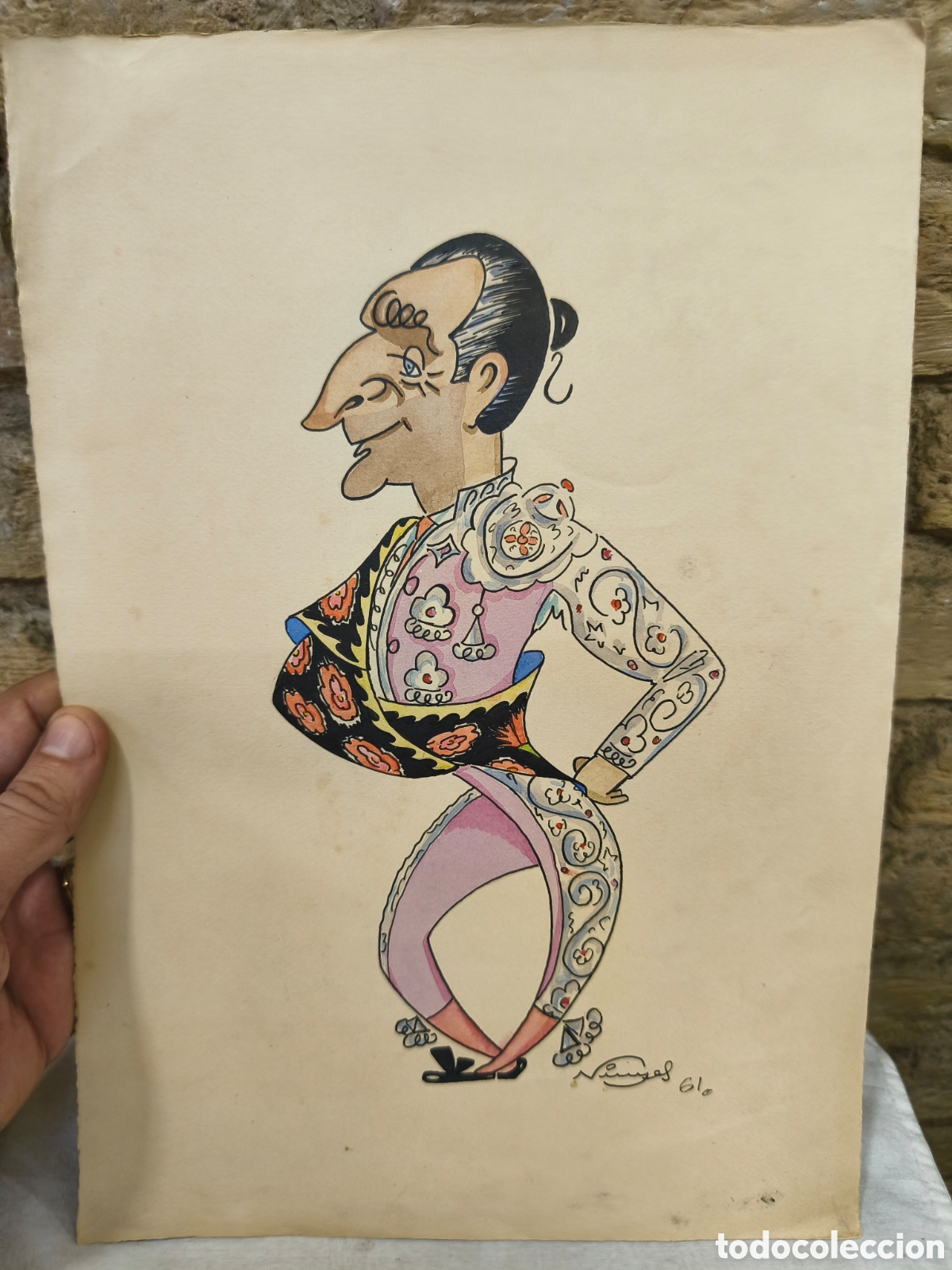 Stierkampf: Dibujo original toreo, Vinyes