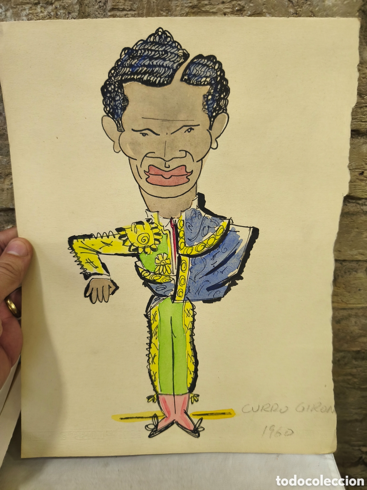 Stierkampf: Dibujo original toreo, Vinyes, curro giron