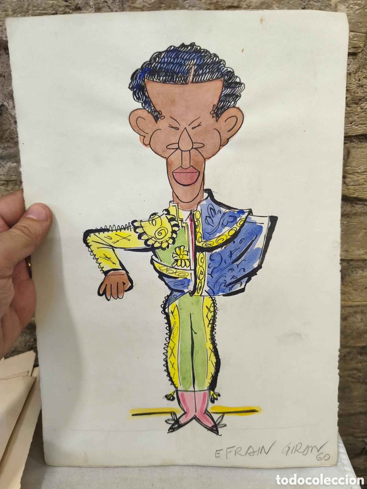 Stierkampf: Dibujo original toreo, Vinyes, Efra&iacute;n giron