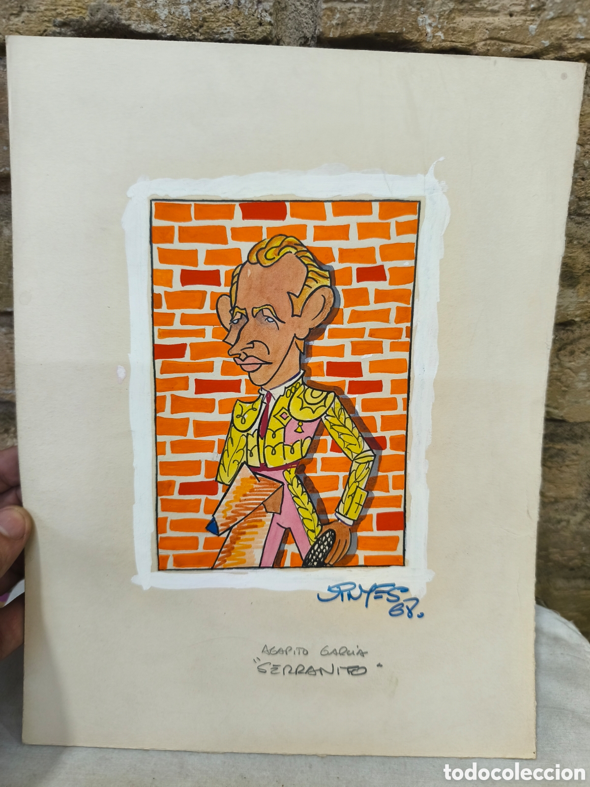 Stierkampf: Dibujo original toreo, Vinyes, Serranito