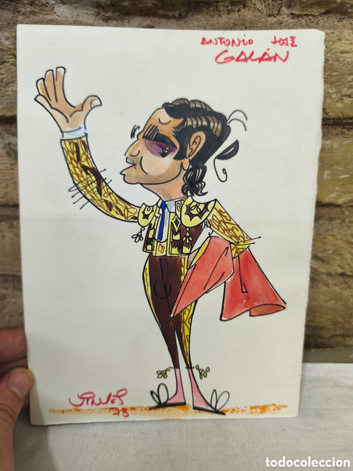 Stierkampf: Dibujo original toreo, Vinyes, Galan
