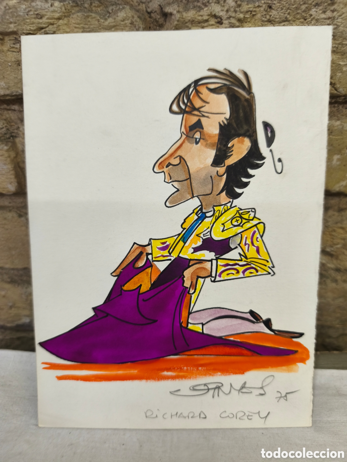 Stierkampf: Dibujo original toreo, Vinyes, Richara corey