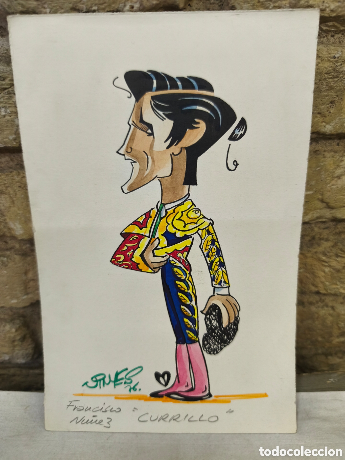 Stierkampf: Dibujo original toreo, Vinyes, Currillo