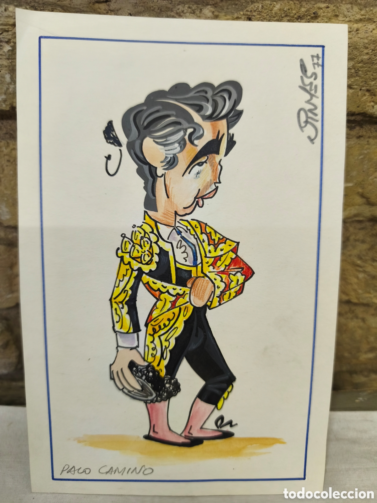 Stierkampf: Dibujo original toreo, Vinyes, Paco Camino
