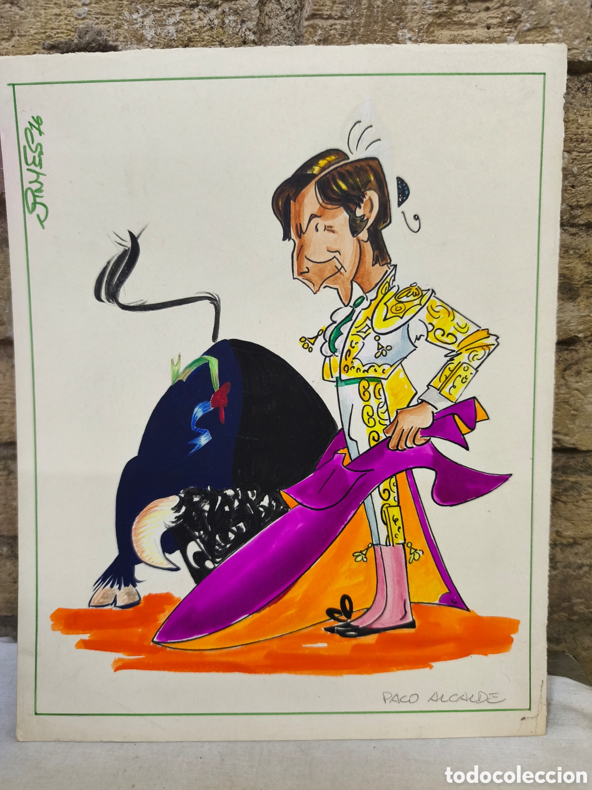 Tauromaquia: Dibujo original toreo, Vinyes, Paco Alcalde