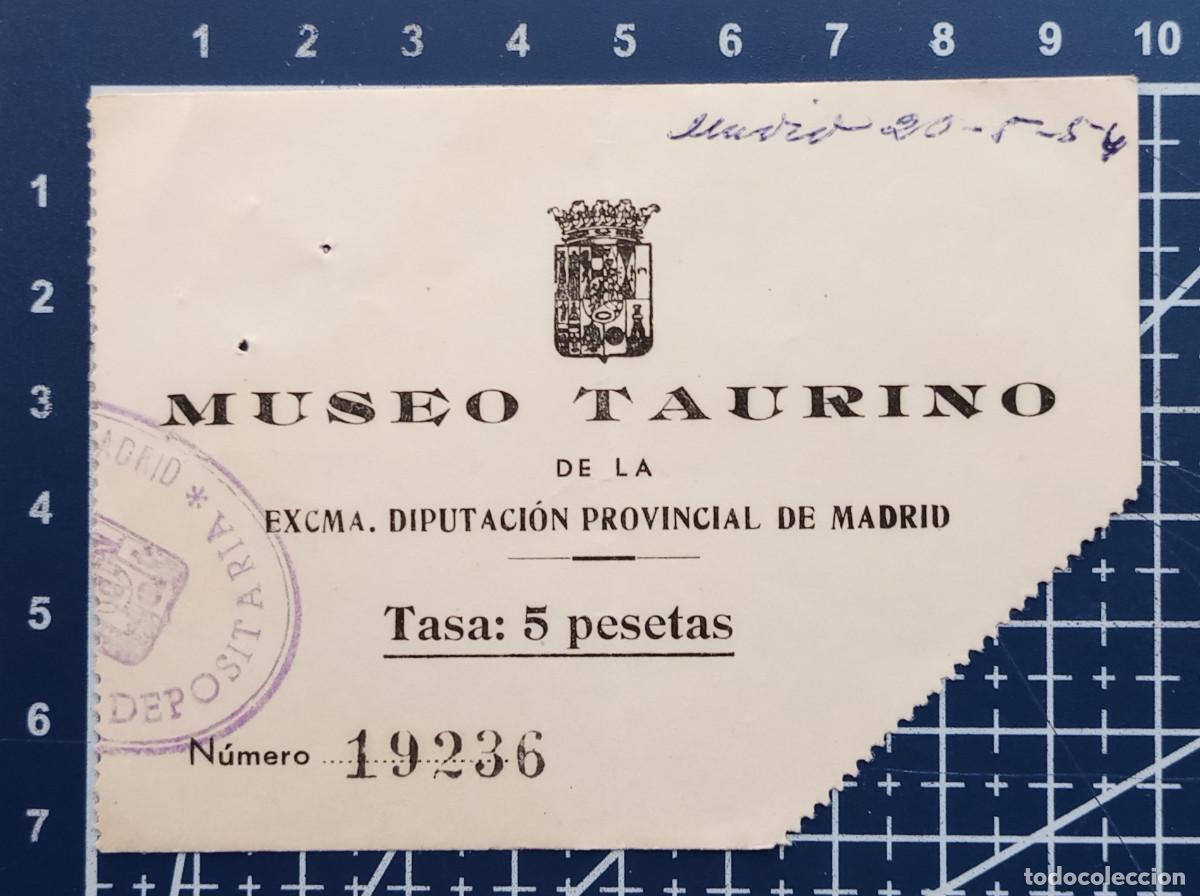 Tauromachie: ENTRADA/TIQUET - MUSEO TAURINO - MADRID - 1954