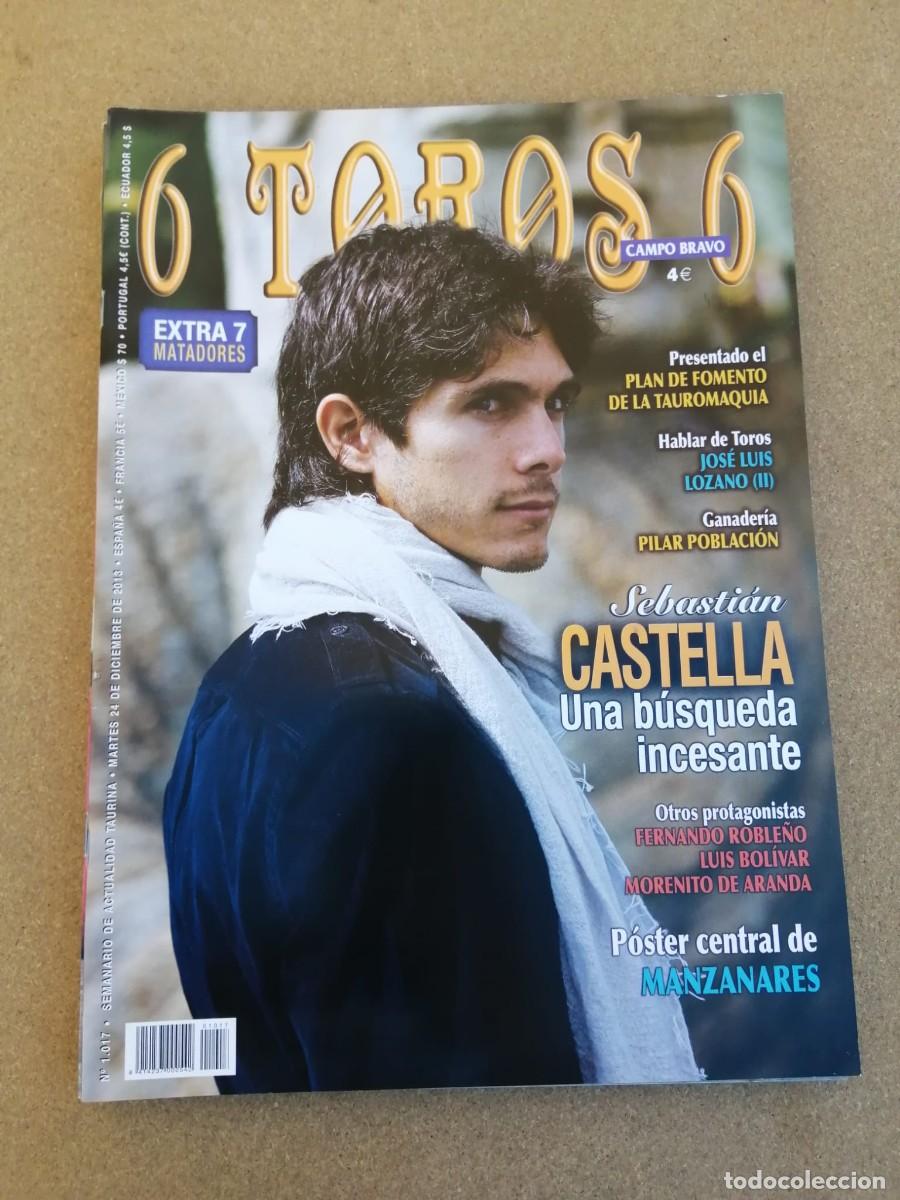 Tauromaquia: REVISTA 6 TOROS 6 (NUMERO 1017) SEBASTIAN CASTELLA - LUIS BOLIVAR - FERNANDO ROBLE&Ntilde;O - MANZANARES