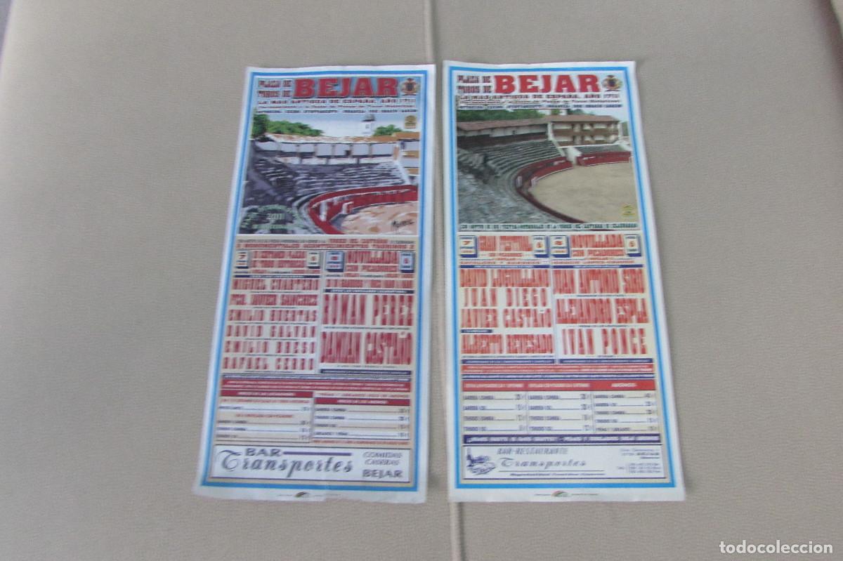 Tauromaquia: CARTELES CORRIDA 14X30CM 2008 2009 BEJAR