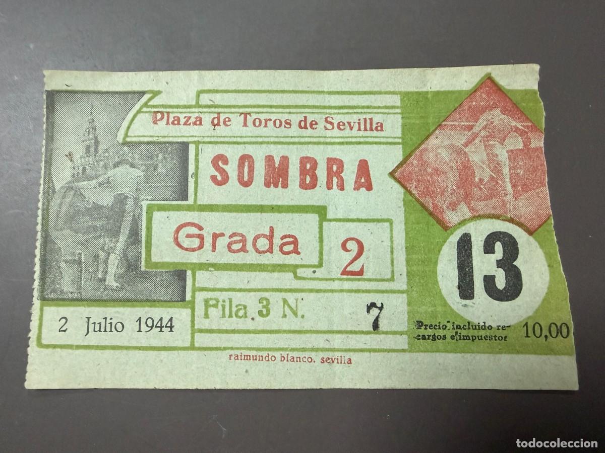 Tauromachie: ENTRADA DE TOROS. PLAZA DE TOROS DE SEVILLA. 2 JULIO 1944. VER FOTOS