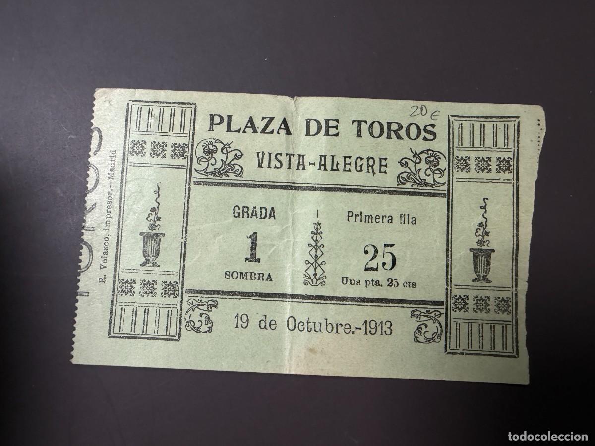 Tauromachie: ENTRADA DE TOROS. PLAZA DE TOROS DE VISTA-ALEGRE. MADRID. 19 DE OCTUBRE DE 1913. VER FOTOS