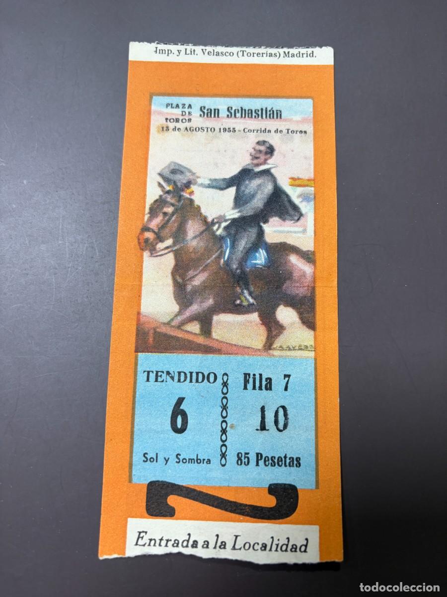 Tauromachie: ENTRADA DE TOROS. PLAZA DE TOROS DE SAN SEBASTI&Aacute;N. 13 AGOSTO 1955. VER FOTOS